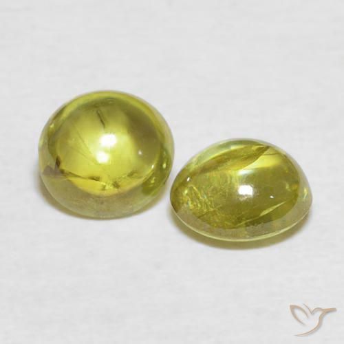 2.18 ct natürliche Bräunliches Gelb Sphene-Edelsteine, Oval, Transparent