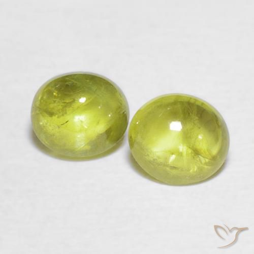 1.98ctw Natürlicher Pineapple yellow Sphene, Oval, Transparent