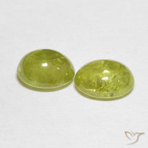 3.61 ct natürliche Mittelgelb Sphene-Edelsteine, Oval, Transparent