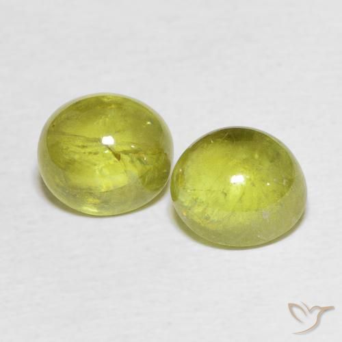 3.78ctw Natürlicher Maisgelb Sphene, Oval, Transparent