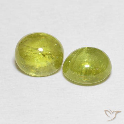 3.78 ct natürliche Maisgelb Sphene-Edelsteine, Oval, Transparent