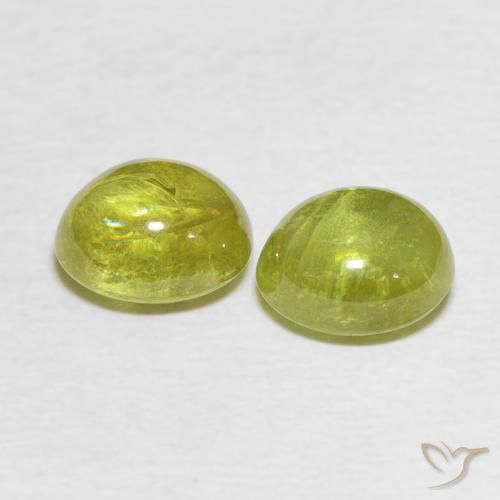 3.78 ct natürliche Maisgelb Sphene-Edelsteine, Oval, Transparent