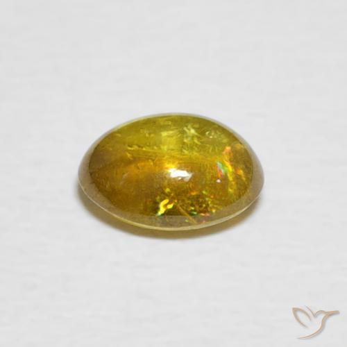 9,17 ctw natürlicher Bräunliches Gelb Sphene, Oval, Transparent