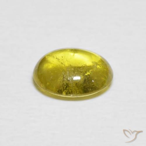 9,17 ctw natürlicher Hummel Gelb Sphene, Oval, Transparent