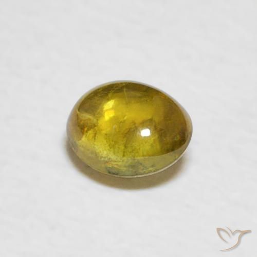 9,17 ctw natürlicher Erdiges Gelb Sphene, Oval, Transparent