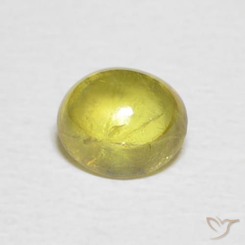0.81ct Natürlicher Mittelgelb Sphene, Oval, Transparent