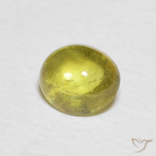 9,17 ctw natürlicher Mittelgelb Sphene, Oval, Transparent