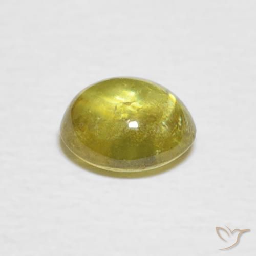 9,17 ctw natürlicher Mittelgelb Sphene, Oval, Transparent