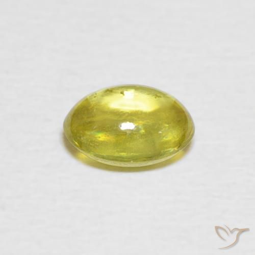 9,17 ctw natürlicher Cyber-Gelb Sphene, Oval, Transparent