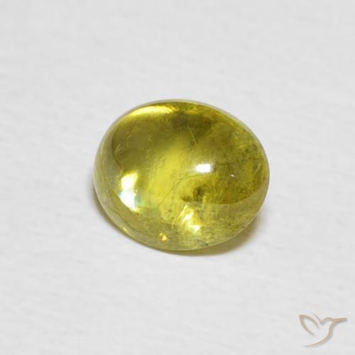 9,17 ctw natürlicher Zitronengelb Sphene, Oval, Transparent