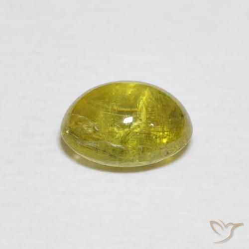 9,17 ctw natürlicher Zitronengelb Sphene, Oval, Transparent