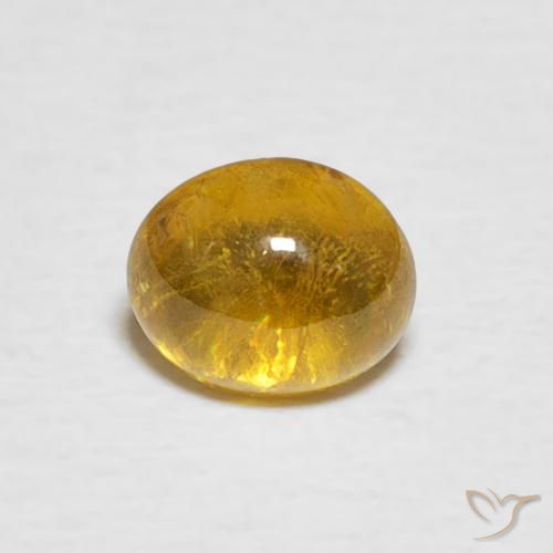 1.02ct Natürlicher gelb-braun Sphene, Oval, Transparent