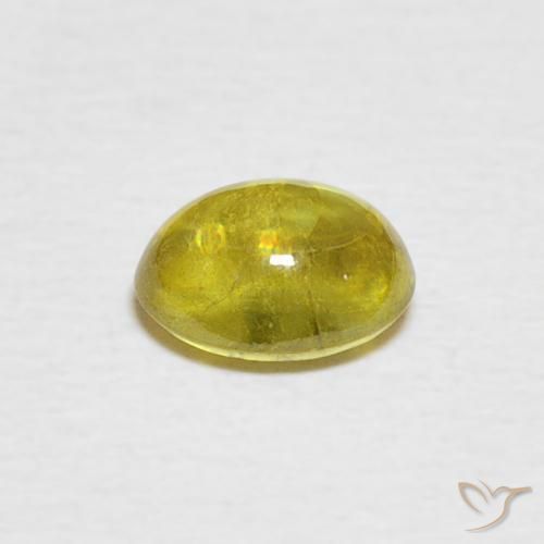 9,17 ctw natürlicher Bräunliches Gelb Sphene, Oval, Transparent