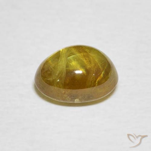 9,17 ctw natürlicher Bräunliches Gelb Sphene, Oval, Transparent