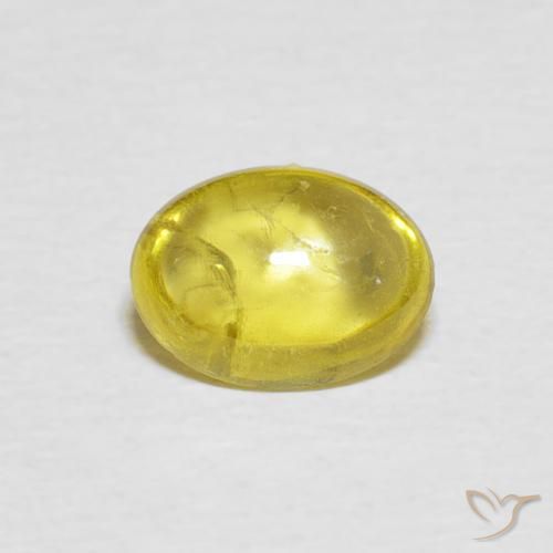 1.34ct Natürlicher Helles Honiggelb Sphene, Oval, Transparent