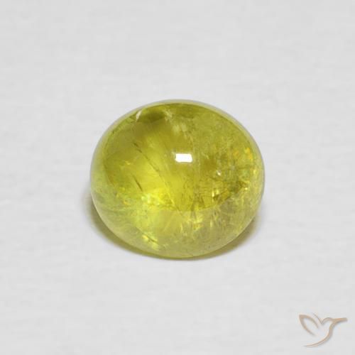 1.18ct Natürlicher Mittelgelb Sphene, Oval, Transparent