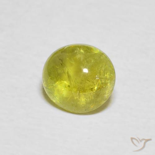 9,17 ctw natürlicher Mittelgelb Sphene, Oval, Transparent