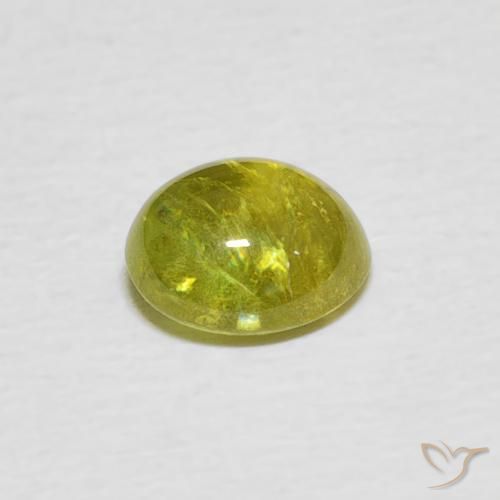 9,17 ctw natürlicher Mittelgelb Sphene, Oval, Transparent