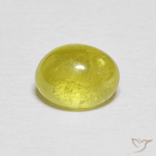 1.76ct Natürlicher Pineapple yellow Sphene, Oval, Transparent