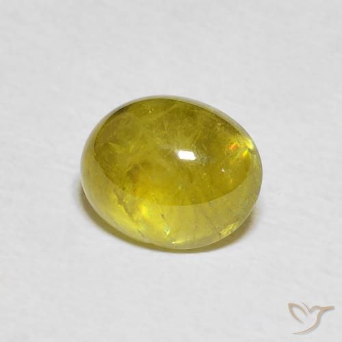 9,17 ctw natürlicher Pineapple yellow Sphene, Oval, Transparent