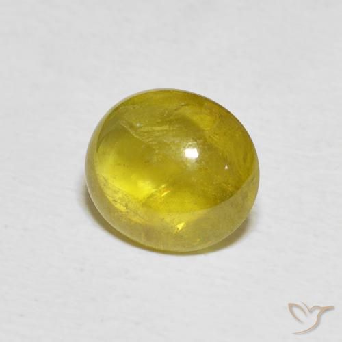 9,17 ctw natürlicher Pineapple yellow Sphene, Oval, Transparent