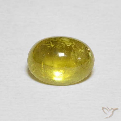 2.12ct Natürlicher Mittelgelb Sphene, Oval, Transparent