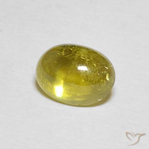 9,17 ctw natürlicher Mittelgelb Sphene, Oval, Transparent