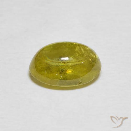 9,17 ctw natürlicher Mittelgelb Sphene, Oval, Transparent