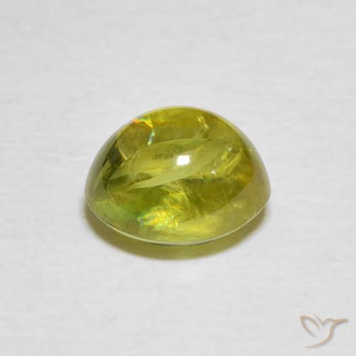 9,17 ctw natürlicher Pineapple yellow Sphene, Oval, Transparent