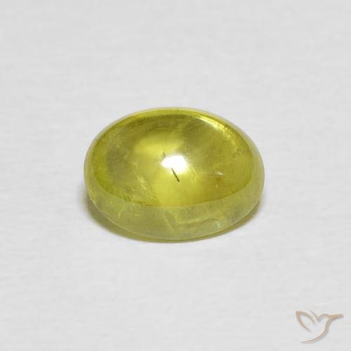 1.79ct Natürlicher Mittelgelb Sphene, Oval, Transparent