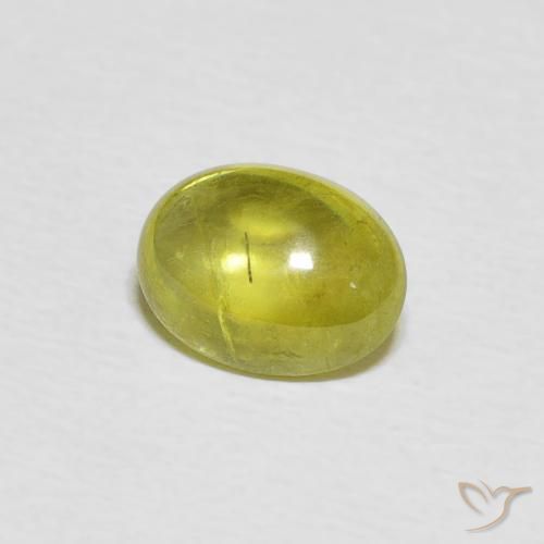 9,17 ctw natürlicher Mittelgelb Sphene, Oval, Transparent