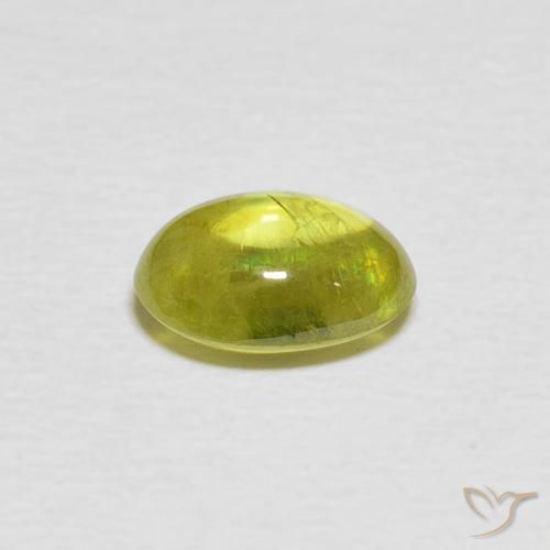 9,17 ctw natürlicher Mittelgelb Sphene, Oval, Transparent