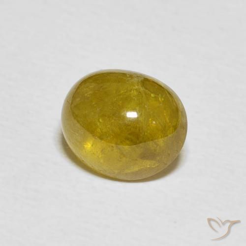 9,17 ctw natürlicher Erdiges Gelb Sphene, Oval, Transparent