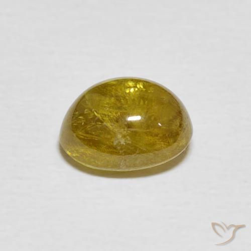 9,17 ctw natürlicher Erdiges Gelb Sphene, Oval, Transparent