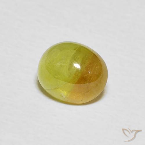 9,17 ctw natürlicher Blasses Gelb Sphene, Oval, Lichtdurchlässig