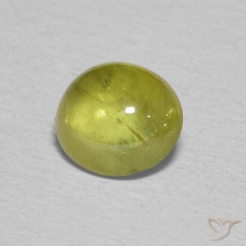 9,17 ctw natürlicher grün-gelb Sphene, Oval, Transparent