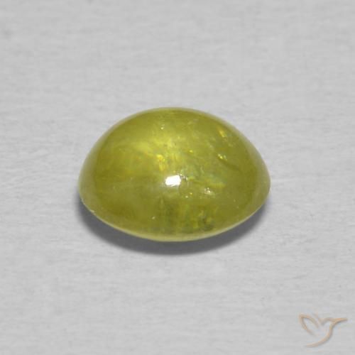 9,17 ctw natürlicher grün-gelb Sphene, Oval, Transparent