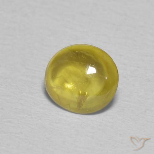 9,17 ctw natürlicher Mittelgelb Sphene, Oval, Transparent