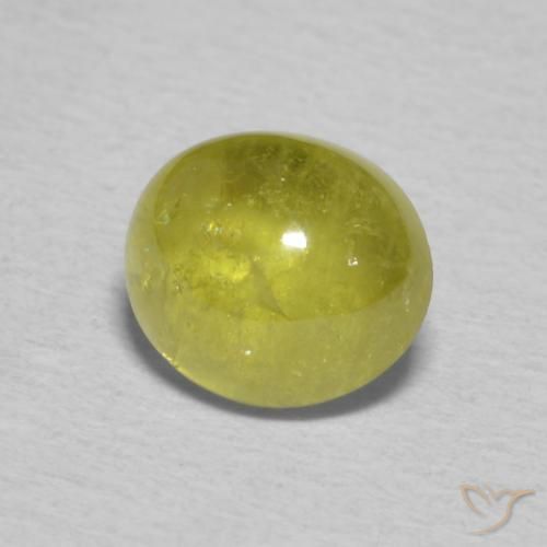 9,17 ctw natürlicher Mittelgelb Sphene, Oval, Transparent