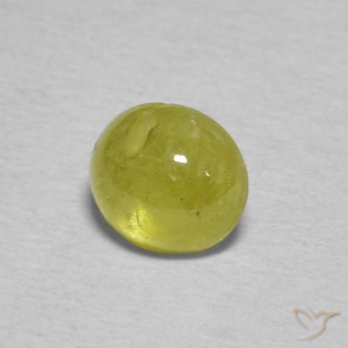 9,17 ctw natürlicher Mittelgelb Sphene, Oval, Transparent