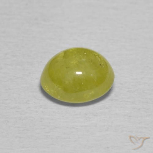 9,17 ctw natürlicher Mittelgelb Sphene, Oval, Transparent