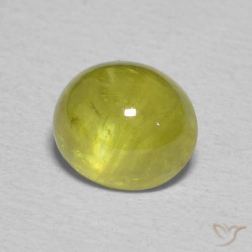 9,17 ctw natürlicher Mittelgelb Sphene, Oval, Transparent
