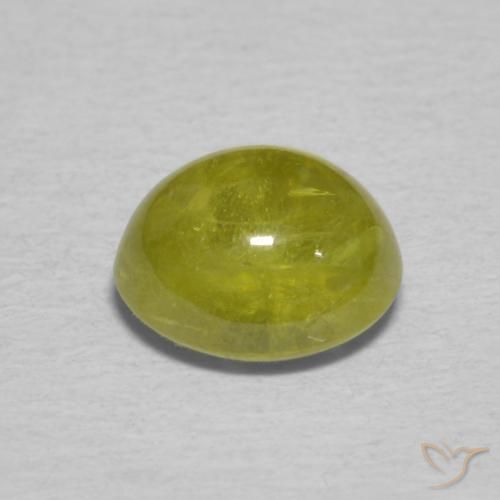 9,17 ctw natürlicher Mittelgelb Sphene, Oval, Transparent