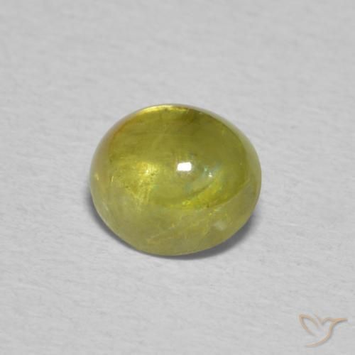 9,17 ctw natürlicher Mittelgelb Sphene, Oval, Transparent