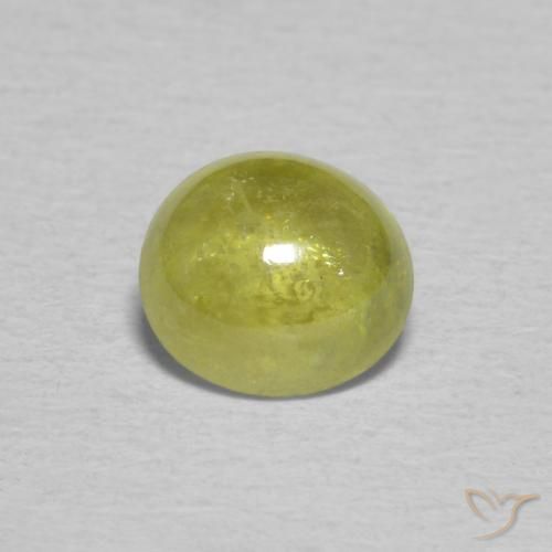0.92ct Natürlicher Mittelgelb Sphene, Oval, Transparent