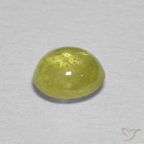 9,17 ctw natürlicher Mittelgelb Sphene, Oval, Transparent