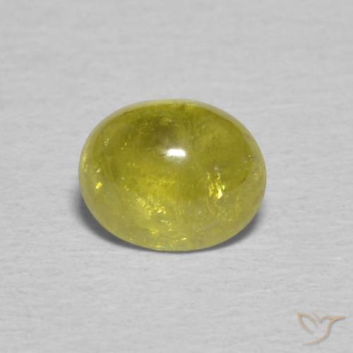 0.91ct Natürlicher Pineapple yellow Sphene, Oval, Transparent