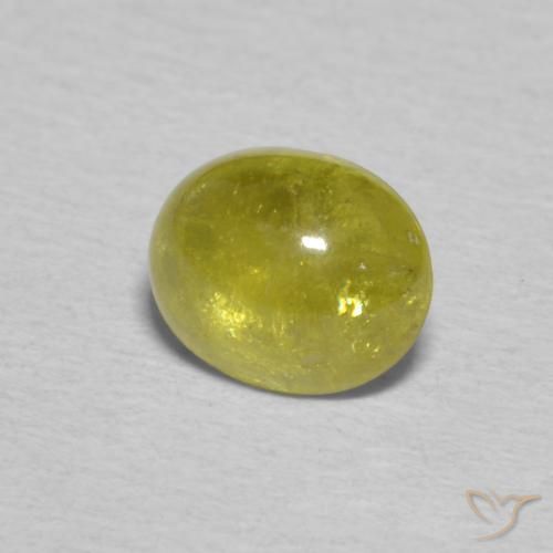 9,17 ctw natürlicher Pineapple yellow Sphene, Oval, Transparent