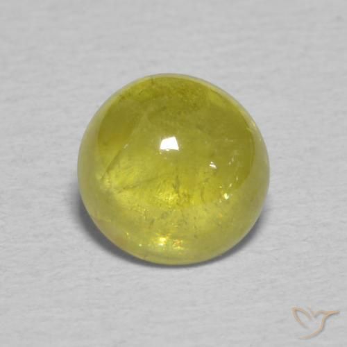 1.41ct Natürlicher Pineapple yellow Sphene, Oval, Transparent