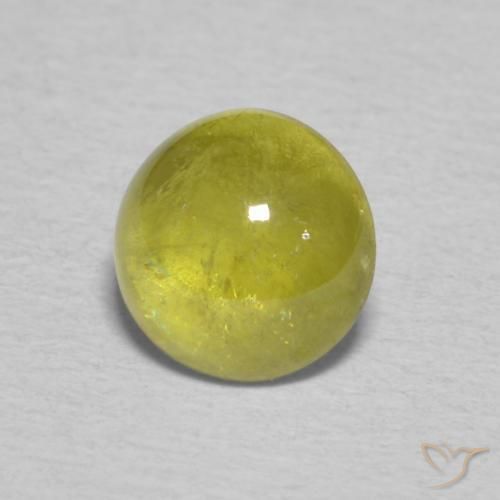 9,17 ctw natürlicher Pineapple yellow Sphene, Oval, Transparent